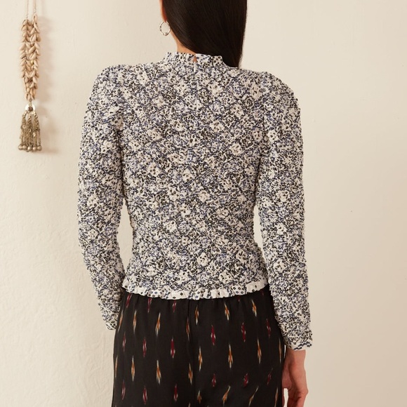 Alix Of Bohemia Maisie Domino Smocked Top - Picture 6 of 10